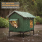⏳Oferta por tiempo limitado⏰Casita elevada para gatos de exterior, resistente a la intemperie: impermeable, aislada y plegable 🌧️