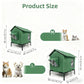 ⏳Oferta por tiempo limitado⏰Casita elevada para gatos de exterior, resistente a la intemperie: impermeable, aislada y plegable 🌧️