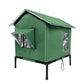 ⏳Oferta por tiempo limitado⏰Casita elevada para gatos de exterior, resistente a la intemperie: impermeable, aislada y plegable 🌧️