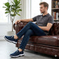Zapatos de caminar transpirables sin cordones para hombre