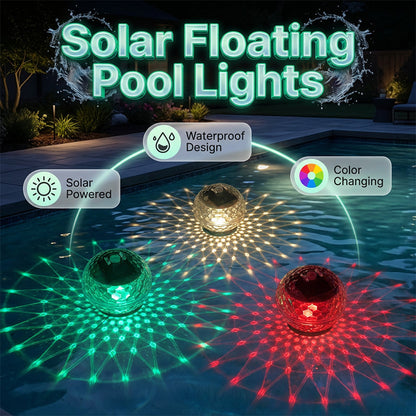 🔥Nuova offerta imperdibile❤️‍🔥Luci galleggianti per piscina ad energia solare