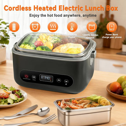 Caja de almuerzo eléctrica inalámbrica portátil