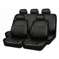 🚗🔥Juego de 9 Fundas para Asientos de Coche de Cuero de Ajuste Universal – Protege tu Interior con Estilo y Durabilidad 🛋️✨