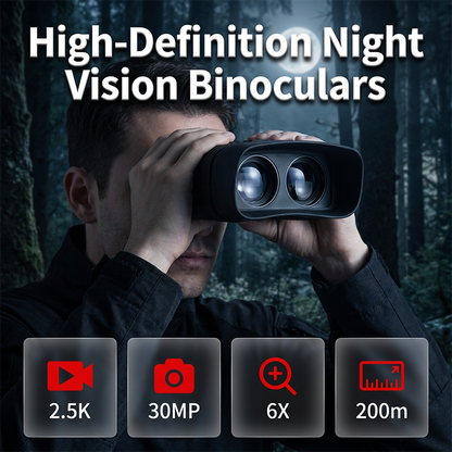 Binoculares digitales de visión nocturna con grabación de fotos y vídeos HD