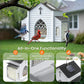 🐦 50 % DE DESCUENTO – Comedero solar para pájaros con forma de templo | Decoración automática, sostenible y resistente a la lluvia