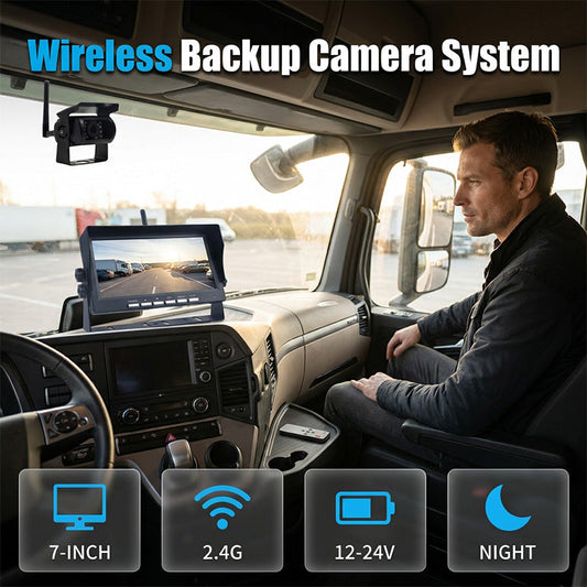 💥  2026 Nuevo recomendado: Sistema de cámara digital de retroceso de 7" HD completo – transmisión de imágenes sin cable para coches y caravanas 🚘🎥