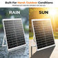 Kit de extractor de aire con energía solar para invernaderos y áticos