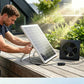 Kit de extractor de aire con energía solar para invernaderos y áticos