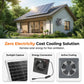 Kit de extractor de aire con energía solar para invernaderos y áticos
