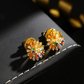 💥50% DESCUENTO! 🔥 Aretes y Collar de Fuegos Artificiales Coloridos para Mujer
