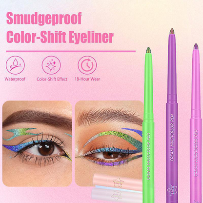 📢Compra 1 y llévate 1 gratis💕Delineador de ojos a prueba de manchas con efecto cromático