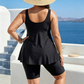 👙 ¡OFERTA LIMITADA 50% OFF! 💥 Traje de Baño Tankini Fluido con Top y Shorts para Mujer – Control de Abdomen, Boy Shorts, Soporte ✨