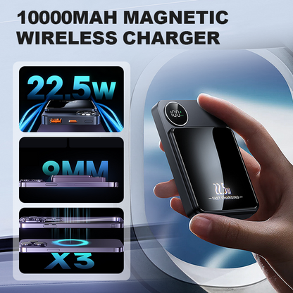 🔋⚡  Banco de potencia de 22.5W - magnético, delgado, carga 3 dispositivos a la vez!