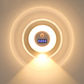 Luz nocturna inteligente LED con reloj y sensor de movimiento