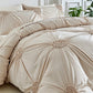 📢📢 ¡50 % de descuento! ⏰🎁 Elegante juego de ropa de cama con un sofisticado diseño plisado: comodidad con estilo para tu dormitorio🛏️✨