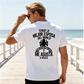 Camiseta de manga corta con estampado gráfico humorístico para hombre