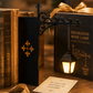 Lampada da libro a forma di lampione retrò in miniatura