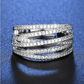 💫 Anillo cruzado ajustable de varias filas 💥