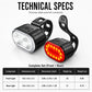 🚴 50% DI SCONTO! 💡 Set Luci per Bicicletta Ricaricabili USB – LED Luminoso, Ricarica USB & Montaggio Facile – Perfetto per Uscite Notturne & Pendolarismo Urbano 🚦