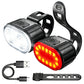 🚴 50% DI SCONTO! 💡 Set Luci per Bicicletta Ricaricabili USB – LED Luminoso, Ricarica USB & Montaggio Facile – Perfetto per Uscite Notturne & Pendolarismo Urbano 🚦