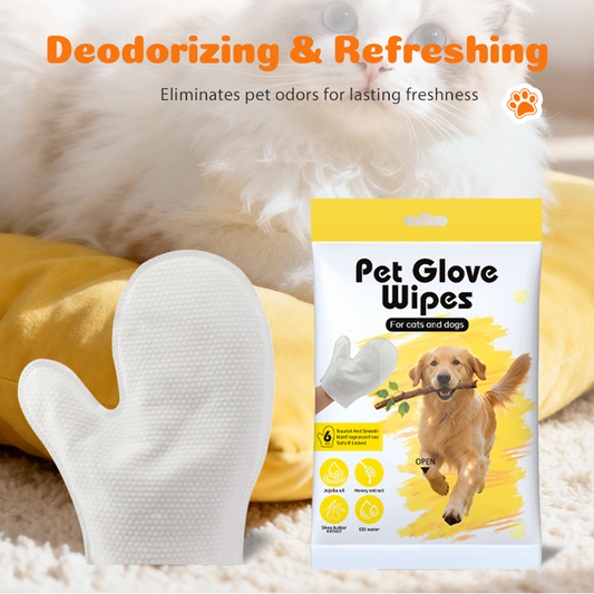 Toallitas de guante para perros y gatos – 6 unidades/paquete