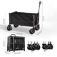 💥Exceptional Price🌟Collapsible Wagon Cart with Wheels—Durable, Convenient,Versatile,Practical