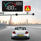 Pantalla de visualización frontal (HUD) del velocímetro del GPS del coche