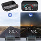 Pantalla de visualización frontal (HUD) del velocímetro del GPS del coche
