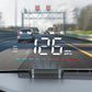 Pantalla de visualización frontal (HUD) del velocímetro del GPS del coche