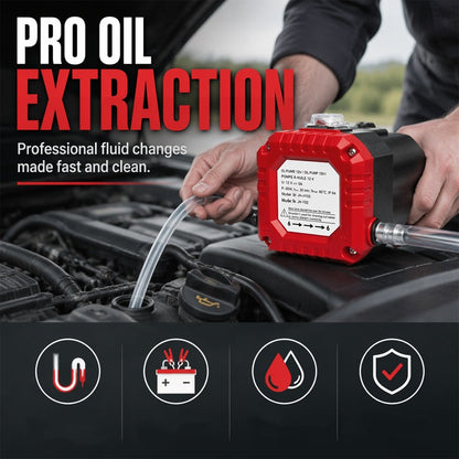 🔧 50% dto. Bomba eléctrica portátil para extraer aceite – extracción uniforme de fluidos compatibles, diseño robusto y compacto. ¡Facilita el mantenimiento de tu coche! ✨🚗