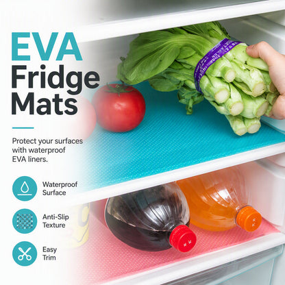 🧊🧊 ¡50% DE DESCUENTO AHORA! 🛡️ Protectores impermeables para estantes del refrigerador – Antideslizantes, fáciles de limpiar y aptos para alimentos – Mantienen los estantes frescos y organizados ✨