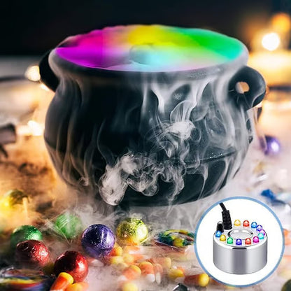 ⚡🎃🔥Máquina de humo ultrasónica con 12 LED