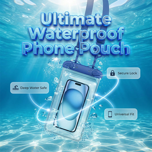 Funda impermeable para teléfono IPX8 con pantalla táctil sensible