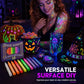 50 % DE RÉDUCTION⚡PLUS DE 50 000 EXEMPLAIRES VENDUS💕Stylos tatouage phosphorescents – Sans danger, s'effacent au lavage et brillent sous la lumière noire ! ✨🇬🇧 | Parfaits pour Glastonbury, les anniversaires et bien plus encore