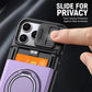 Funda antichoque para iPhone con tarjetero – Protección reforzada, cubierta deslizante para la cámara