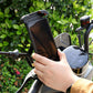 📱 Soporte para bicicleta con amortiguación: 4 ejes, cierre mecánico, manejo con una sola mano. ¡Perfecto para bicicletas eléctricas! 🚴‍♂️🔒