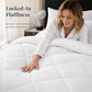 🛏️ 50% dto. Juego de edredón de microfibra acolchado – acolchado en diamante, transpirable y duradero. Confort nube para todas las estaciones! ✨💎