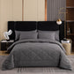 🛏️ 50% dto. Juego de edredón de microfibra acolchado – acolchado en diamante, transpirable y duradero. Confort nube para todas las estaciones! ✨💎
