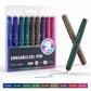 Set de 9 rotuladores de gel borrables de diferentes colores