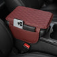 Cojín elevador universal de imitación de cuero para el compartimento del reposabrazos del coche