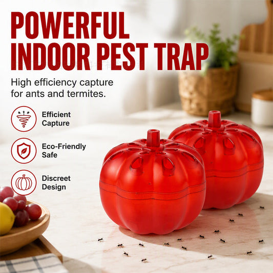 📢Compra 1 y llévate 1 gratis🎃 Trampa para insectos con forma de calabaza: control discreto de hormigas y moscas en interiores