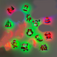 Calcomanías de pared navideñas con luces LED