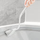 Escobilla de baño con mango curvo y espejo integrado