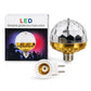Luz de escenario de bola mágica de cristal giratorio LED RGB