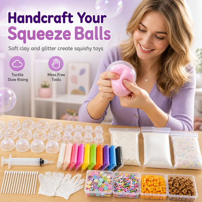📢📢¡¡50 % DE DESCUENTO!! ⏰Kit de manualidades DIY para hacer bolas de arcilla: juego de juguetes artesanales para aliviar el estrés y relajar las manos, ideal para niños
